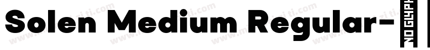 Solen Medium Regular字体转换